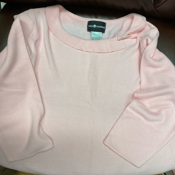 Sag Harbor Pink Sweater - Picture 1 of 2